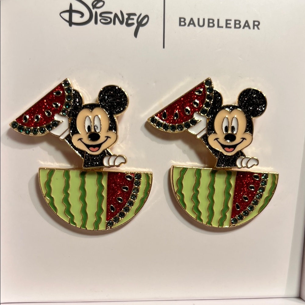 BaubleBar Disney Mickey Watermelon Earrings - Picture 2 of 4